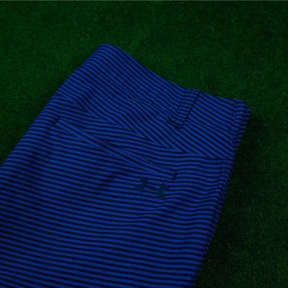 Under Armour Blue Horizontal Striped Shorts - Picture 4 of 4